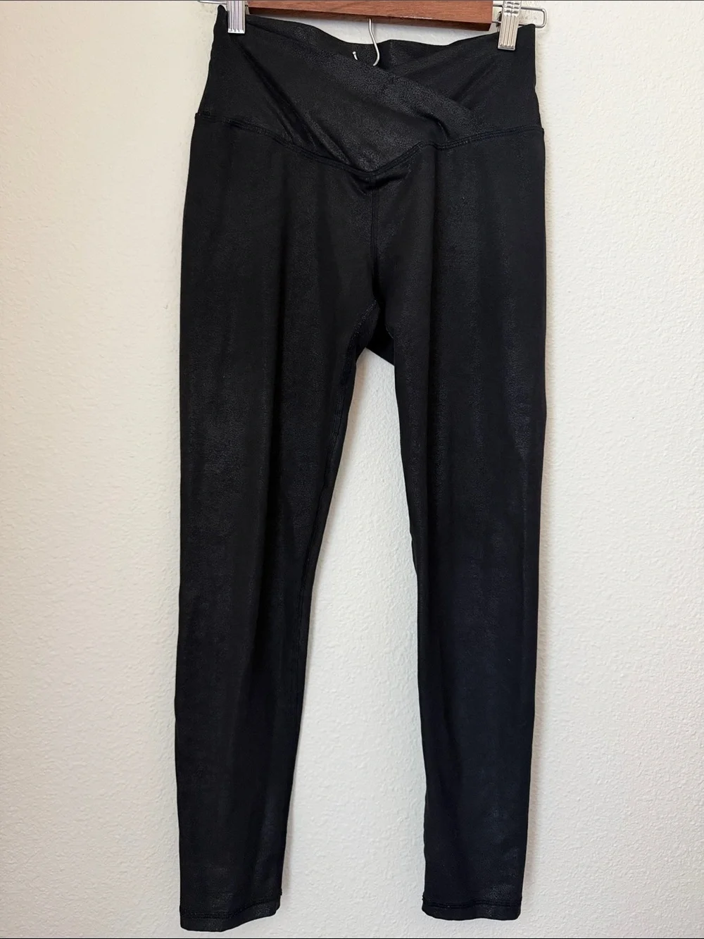 Aerie offline The Hugger Crossover Faux Leather Leggings